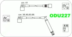 Высоковольтные провода (провода зажигания) JANMOR ODU227