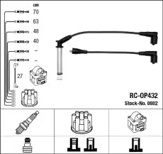 RC-OP 432 к-кт проводов!\ Opel Corsa/Combo 1.2-1.4i 91-00 NGK