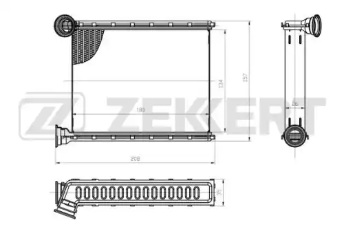 Радиатор печки ZEKKERT MK-5029
