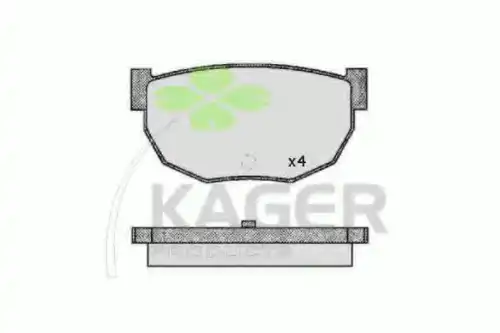 Тормозные колодки дисковые KAGER 35-0270