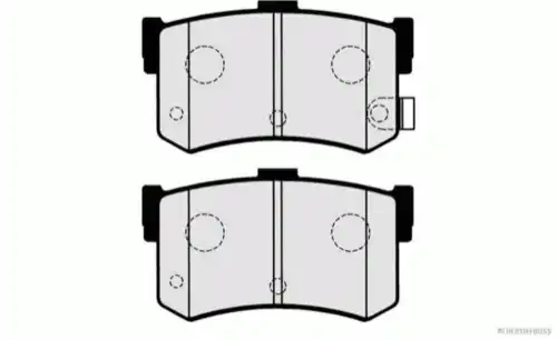 Тормозные колодки дисковые HERTH+BUSS J3610502