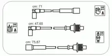к-кт проводов!\ Peugeot 405 1.6/1.9 88> CPS9 JANMOR