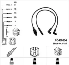 RC-CR 604 к-кт проводов!\ Peugeot 405 1.6 XU52C/1.9 XU92J 87> NGK