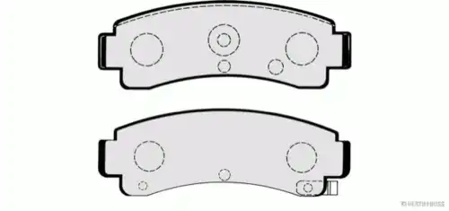 Тормозные колодки дисковые HERTH+BUSS J3611025