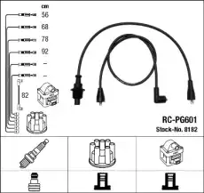 RC-PG 601 к-кт проводов!\ Peugeot 405/305/309/205 1.6/1.9 83-93 NGK