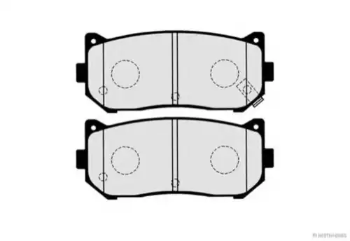 Тормозные колодки дисковые HERTH+BUSS J3610301