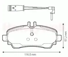 Тормозные колодки дисковые передняя ось JURID 573100J