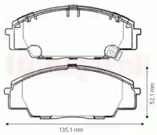 Тормозные колодки дисковые JURID 572432J