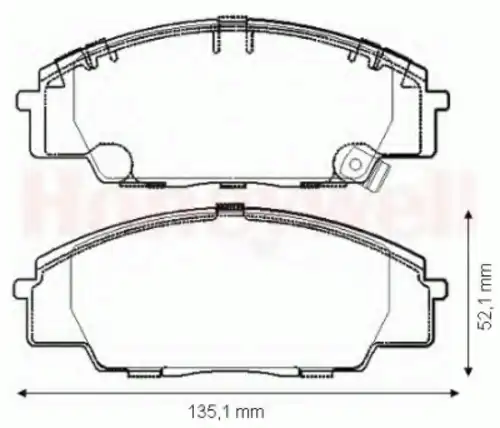 Тормозные колодки дисковые передняя ось JURID 572432J