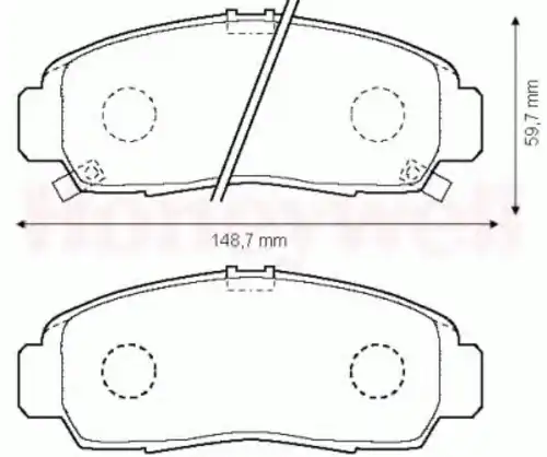 Тормозные колодки дисковые передняя ось JURID 572449J
