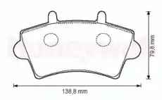 Тормозные колодки дисковые передняя ось JURID 573107J