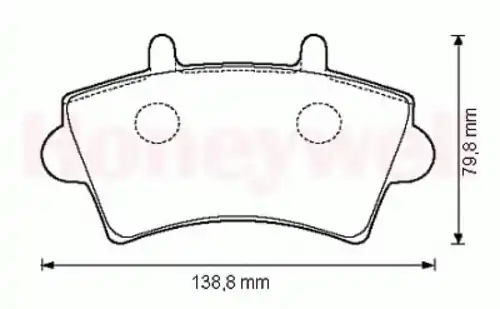 Тормозные колодки дисковые передняя ось JURID 573107J