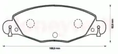 Тормозные колодки дисковые JURID 573029J