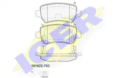 Тормозные колодки дисковые ICER 181622-703