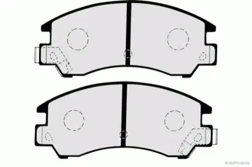 Тормозные колодки дисковые HERTH+BUSS J3607003