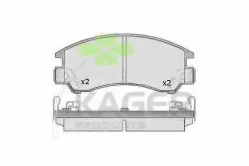 Тормозные колодки дисковые KAGER 35-0671