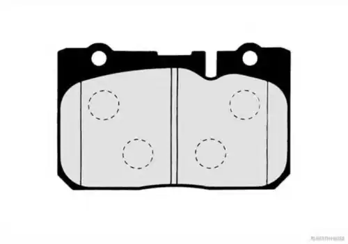 Тормозные колодки дисковые HERTH+BUSS J3602103