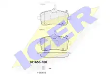 Тормозные колодки дисковые ICER 181656-700