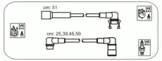 к-кт проводов!\ Volvo 440/460/480 1.6-2.0 88-96 VL9 JANMOR