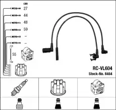 RC-VL 604 к-кт проводов!\ Volvo 440/460/480 1.6-2.0 88-96 NGK