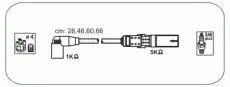 Высоковольтные провода (провода зажигания) JANMOR ABM82