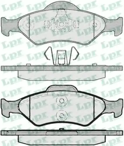 Тормозные колодки дисковые передняя ось LPR 05P795