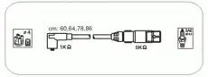 Высоковольтные провода (провода зажигания) JANMOR ABM49