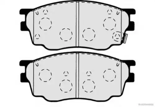 Тормозные колодки дисковые HERTH+BUSS J3603055