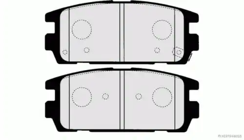 Тормозные колодки дисковые HERTH+BUSS J3610511