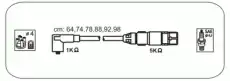 Высоковольтные провода (провода зажигания) JANMOR ABM70
