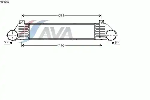 Интеркулер AVA MS4353