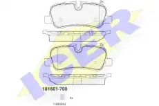 Тормозные колодки дисковые ICER 181661-700