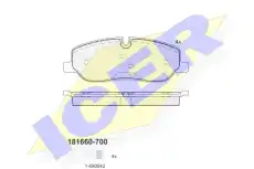 Тормозные колодки дисковые ICER 181660-700