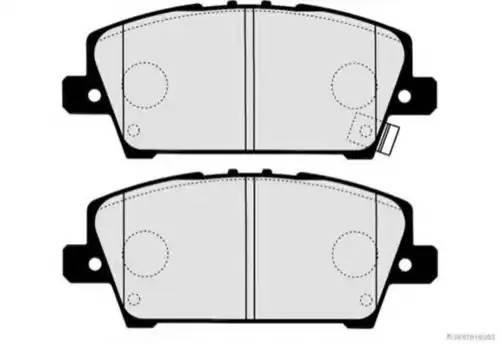 Тормозные колодки дисковые HERTH+BUSS J3604069