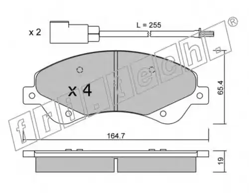Тормозные колодки дисковые FRI.TECH. 695.0