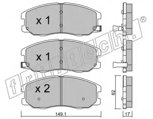 Тормозные колодки дисковые FRI.TECH. 794.0