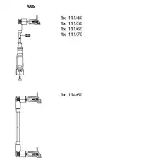 к-кт проводов!\ VW Golf 1.3 84-88/1.6 92-95 539 BREMI