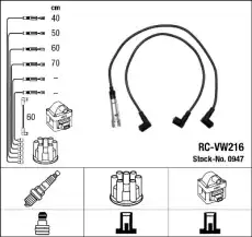 Высоковольтные провода (провода зажигания) NGK RC-VW216