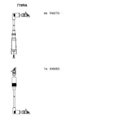 к-кт проводов!\ VW Golf/Jetta/Passat/Polo/Caddy 1.3-1.8 83-91 778RA BREMI