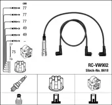 Высоковольтные провода (провода зажигания) NGK RC-VW902