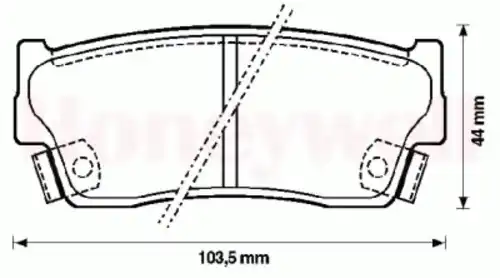 Тормозные колодки дисковые задняя ось JURID 572166J