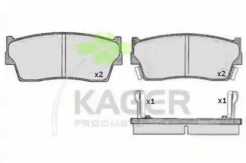 Тормозные колодки дисковые KAGER 35-0658