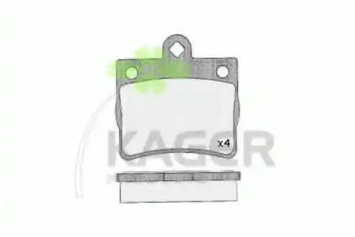 Тормозные колодки дисковые KAGER 35-0601