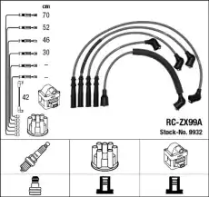 RC-ZX 99A к-кт проводов!\ Mazda 626 1.6 82-91/2.0 FE Cat. 86-91 NGK
