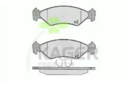 Тормозные колодки дисковые KAGER 35-0136