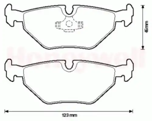 Тормозные колодки дисковые задняя ось JURID 571960J