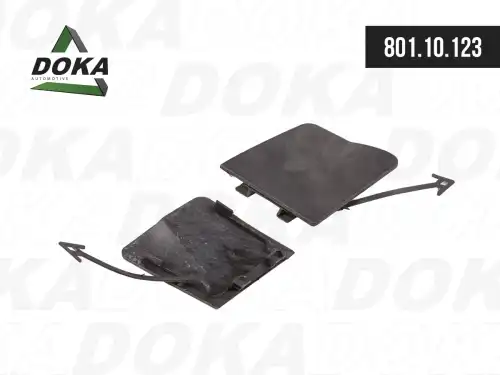 80110123 Заглушка бампера левая DOKA
