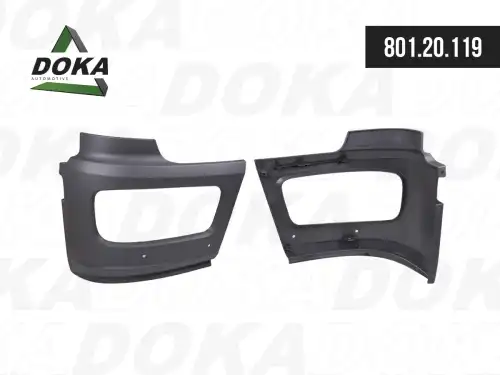 80120119 Угловой бампер, сбоку справа DOKA