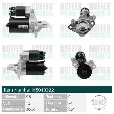 Стартер HOFFER H5010322