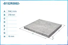 Салонный фильтр CWORKS B152R0002
